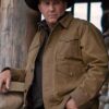 Yellowstone John Dutton Cotton Brown Jacket
