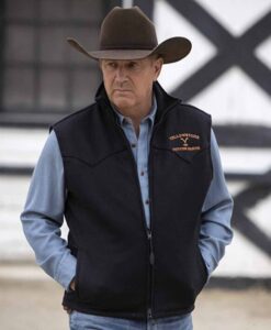 Yellowstone John Dutton Wool Black Vest