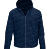 Yellowstone Kevin Costner Blue Denim Hooded Jacket Front