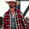 Yellowstone S03 Ryan Bingham Cotton Plaid Jacket