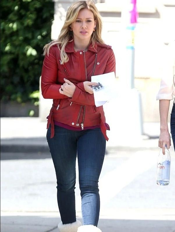 Younger Kelsey Peters Red Real Leather Jacket 2