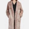 Younger S06 Liza Miller Pink Shearling Fur Coat