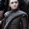 Game Of Thrones Maisie Williams Real Leather Trench Coat Front