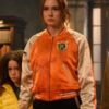 Gunpowder Milkshake Eva Orange & White Fleece Jacket