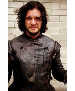 Kit Harington Game of Thrones Black Leather Jacket