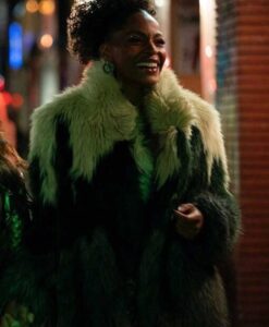 Margaret Odette SexLife Sasha Snow Faux Fur Coat