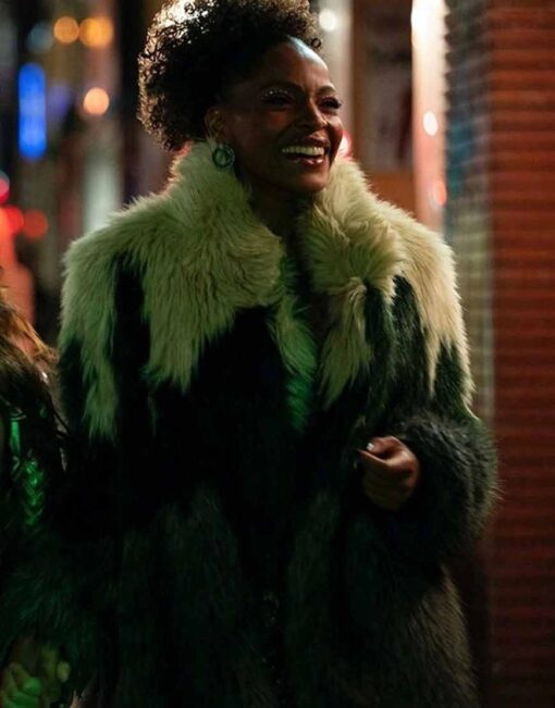 Margaret Odette SexLife Sasha Snow Faux Fur Coat