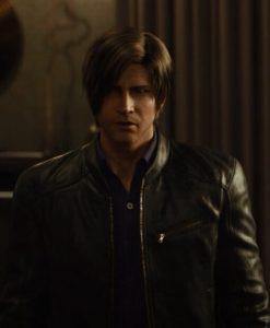 Resident Evil Infinite Darkness Leon Kennedy Leather Black Jacket 2
