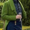 Bridgerton Lord Featherington Green Wool Tailcoat Side