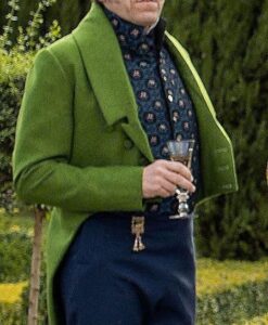 Bridgerton Lord Featherington Green Wool Tailcoat Side