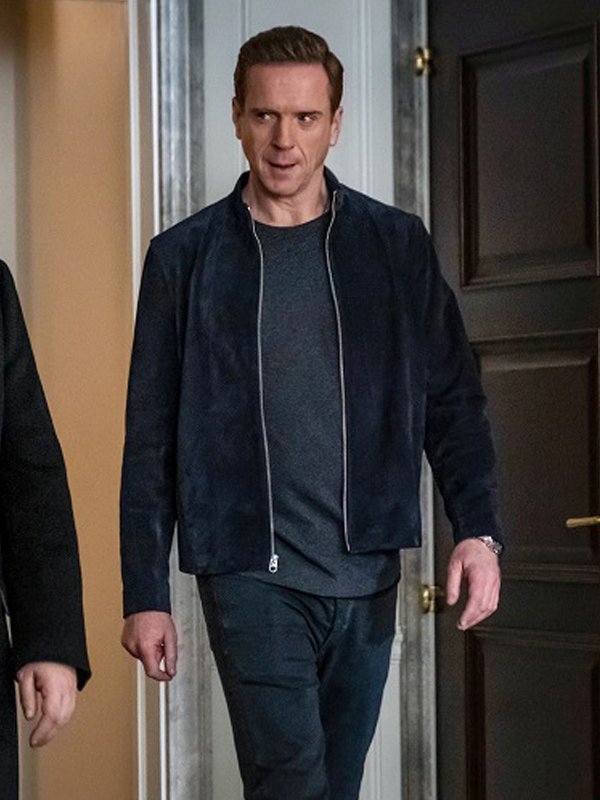 Damian Lewis Billions S05 Suede Leather Jacket