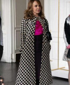 Emily In Paris Sylvie Grateau Wool Checkered Coat