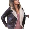 Extant Molly Woods Double Breasted Shearling Brown Jacket