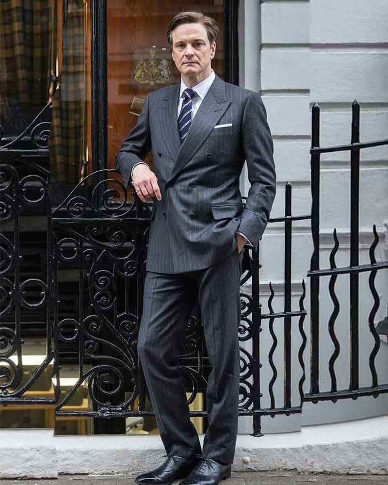 Harry Hart Kingsman The Secret Service Grey Blazer Suit