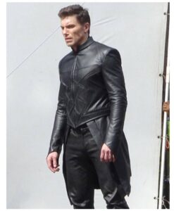 Inhumans Black Bolt Black Leather Tailcoat Side