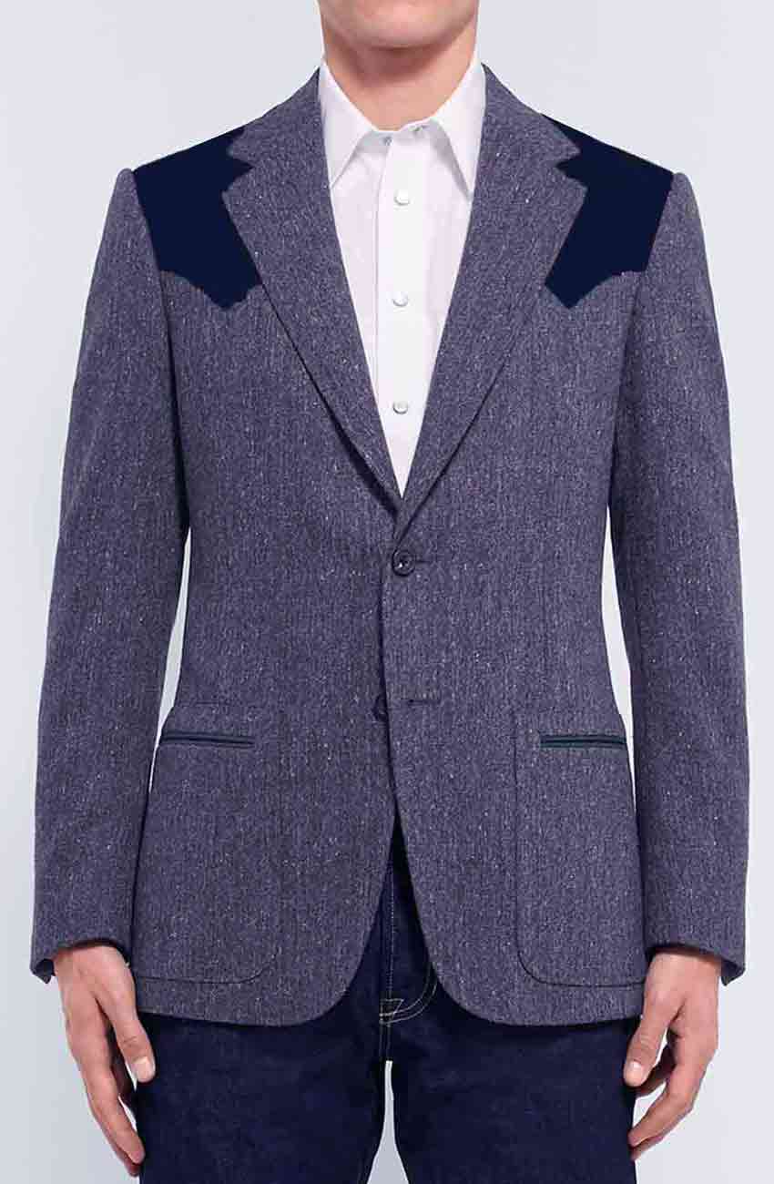 Kingsman The Golden Circle Agent Whiskey Gray Jacket Front