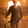 Kingsman The Golden Circle Eggsy Pinstripe Navy Blue Suit Movie