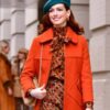 Modern Love Lexi Orange Wool Long Coat