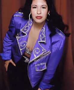 Selena Quintanilla Biker Purple Jacket