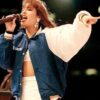 Selena Quintanilla Blue Bomber Cotton Polyester Jacket Concert