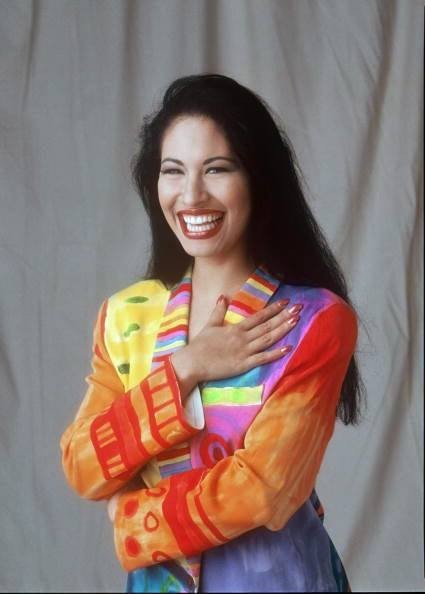 Selena Quintanilla Pérez Cotton Colorful Blazer Side