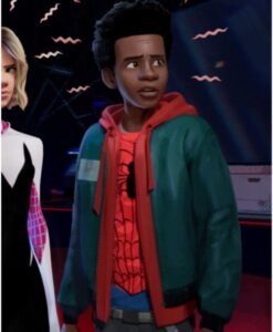 Spider Man Into the Spider-Verse Miles Morales Fleece Jacket