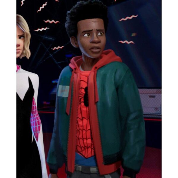 Spider Man Into the Spider-Verse Miles Morales Fleece Jacket