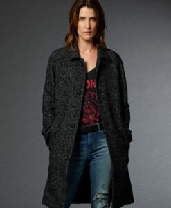 Stumptown Cobie Smulders Black Wool Long Coat