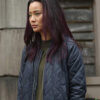 The Gifted Blink Blue Quilted Parachute Bomber Jacket Side