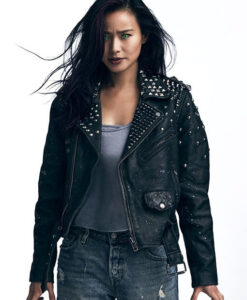 The Gifted Blink Clarice Fong Leather Biker Jacket