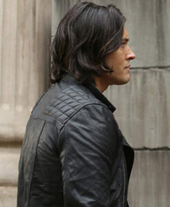 The Gifted John Proudstar Quilted Biker Leather Jacket Side