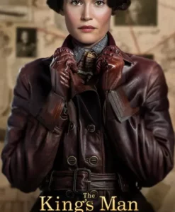 The King’s Man Polly Brown Leather Long Coat