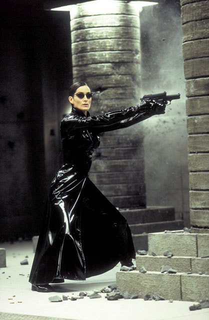 The Matrix 4 Trinity Carrie Anne Moss Long Trench Coat
