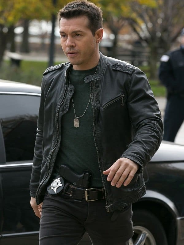 Antonio Dawson Chicago PD Black Leather Jacket (1)