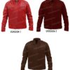 Men's Real Leather Cafe Racer Jacket