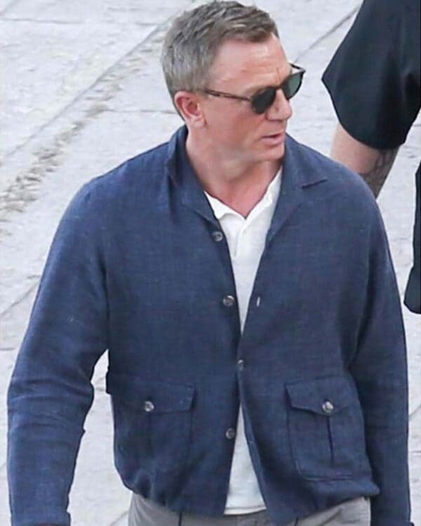 No Time To Die James Bond Cotton Blue Jacket