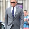 No Time To Die James Bond Grey Cotton Checkered Suit