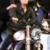 The Matrix 4 Trinity 2021 Black Leather Biker Jacket Side