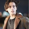 Cole Sprouse Five Feet Apart Will Newman Brown Wool Long Coat Front