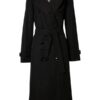 Julia Garner Inventing Anna S01 Black Cotton Robe Coat