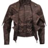 Star Wars Cad Bane Brown Leather Costume Tail Jacket Front