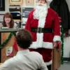 Ed Helms The Office Santa Claus Red Costume Christmas Jacket