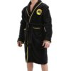 Karate Kid Cobra Kai Black Wool Black Bathrobe Coat Front