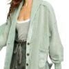 Kirsten Storms General Hospital Wool Green Zip Jacket Cardigan Front