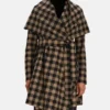 Liza Lapira The Equalizer Houndstooth Wool Coat front