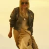 Lady Gaga Top Gun Green Flight Bomber Cotton Jacket front
