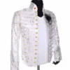 Michael Jackson History Tour White Cotton Jacket front