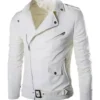 Superfly Kaalan KR Walker White Real Leather Jacket front