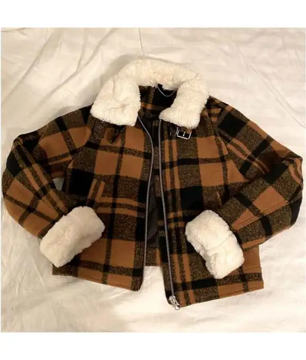 High School Musical The Musical Nini Plaid Sherpa Jacket fornt