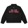 Klux Busters Logo On Back Black Cotton Jacket front